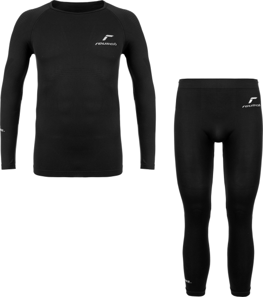 Reusch Underwear Set Junior WARM 5240429 7700 black front